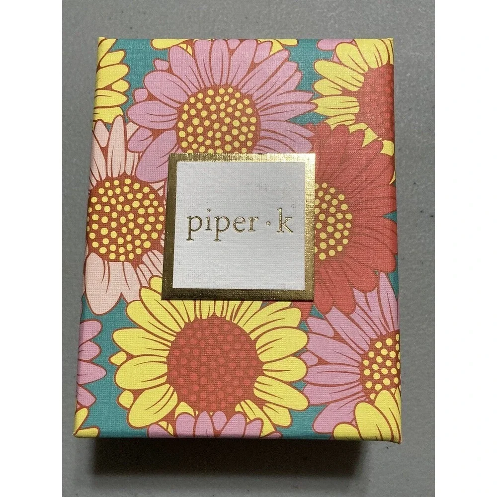 Piper K Dangle Hand Beaded Colorful Lemons? Earrings NIB Yellow‎ & Green